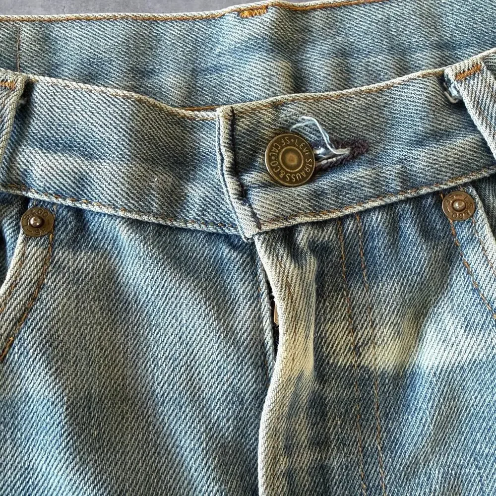 VTG 70s 80s Levis 517 Bootcut Jeans Light Wash USA Made 29x29 Perfect Fade